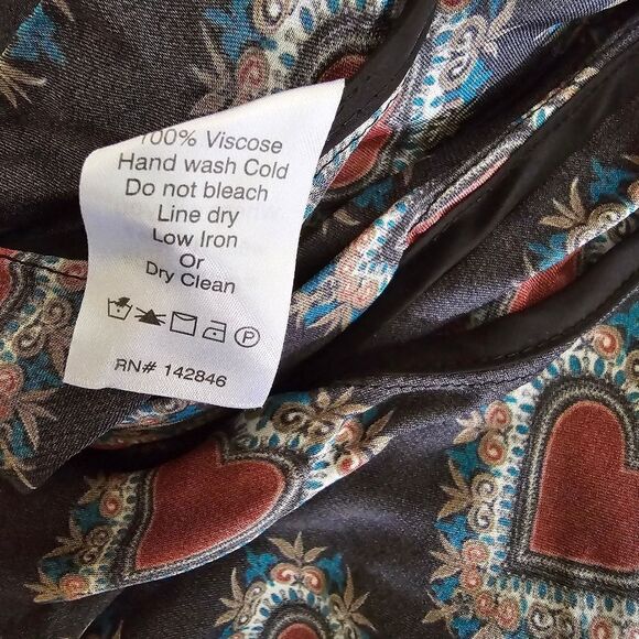 Rhode Caroline Mini Dress Heart Print Mock Neck Size XSmall - Picture 10 of 12